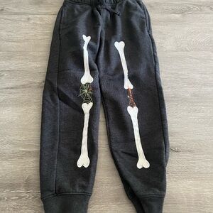 Kids Black Skeleton Joggers